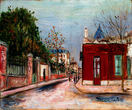 Wikioo.org - The Encyclopedia of Fine Arts - Painting, Artwork by Maurice Utrillo - Sannois street 2