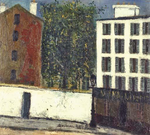 Wikioo.org - The Encyclopedia of Fine Arts - Painting, Artwork by Maurice Utrillo - Street In Montmartre 1