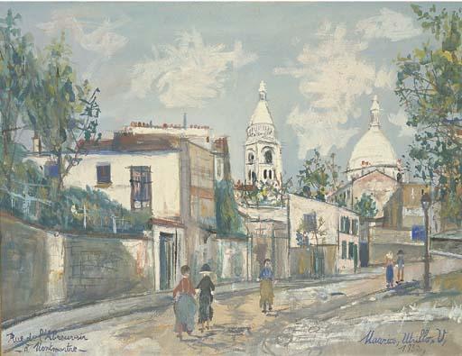 WikiOO.org - Енциклопедія образотворчого мистецтва - Живопис, Картини
 Maurice Utrillo - The Abreuvoir street