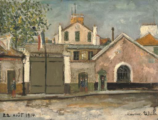 WikiOO.org - Enciklopedija likovnih umjetnosti - Slikarstvo, umjetnička djela Maurice Utrillo - The Broca Hospital, Paris