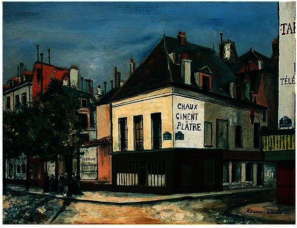 Wikoo.org - موسوعة الفنون الجميلة - اللوحة، العمل الفني Maurice Utrillo - The Carbonnel Quai de la Tournelle house