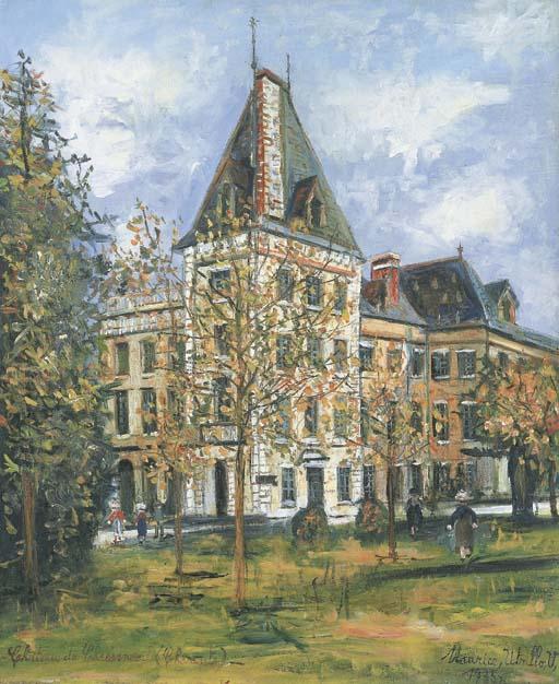 WikiOO.org - Encyclopedia of Fine Arts - Maleri, Artwork Maurice Utrillo - The castle of Chasseneuil, Charente