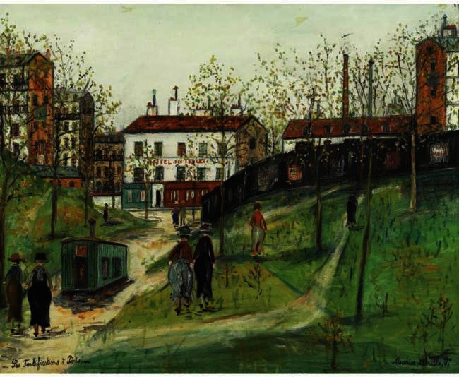 Wikioo.org - Bách khoa toàn thư về mỹ thuật - Vẽ tranh, Tác phẩm nghệ thuật Maurice Utrillo - The Fortifications of Paris