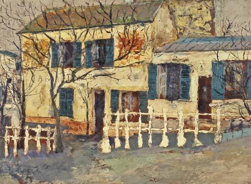 Wikioo.org - The Encyclopedia of Fine Arts - Painting, Artwork by Maurice Utrillo - The Lapin Agile 1