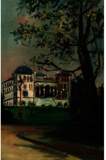 WikiOO.org - Encyclopedia of Fine Arts - Maalaus, taideteos Maurice Utrillo - The palace of Bardo