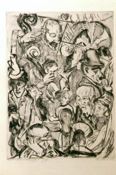 WikiOO.org - Енциклопедия за изящни изкуства - Живопис, Произведения на изкуството Max Beckmann - Café Music