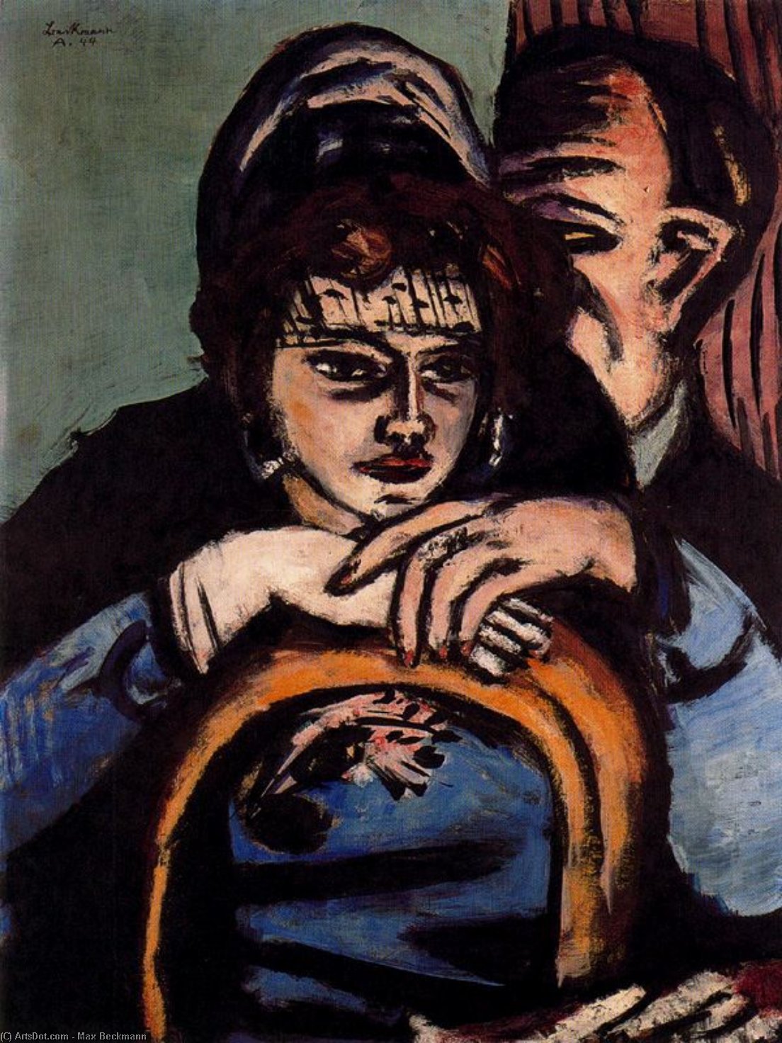 Wikioo.org - The Encyclopedia of Fine Arts - Painting, Artwork by Max Beckmann - Loge II