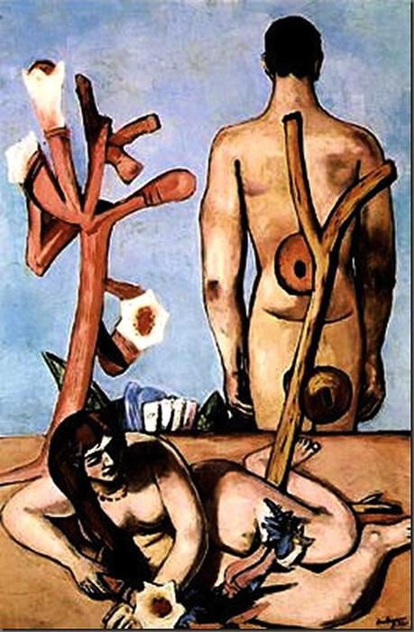 Wikioo.org – La Enciclopedia de las Bellas Artes - Pintura, Obras de arte de Max Beckmann - El hombre y la mujer