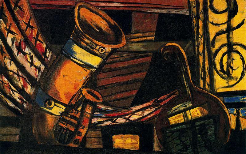 WikiOO.org - Encyclopedia of Fine Arts - Maleri, Artwork Max Beckmann - Orchestra