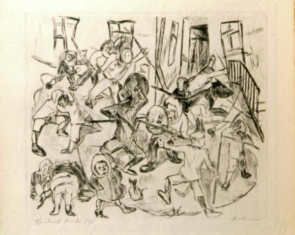 Wikioo.org - The Encyclopedia of Fine Arts - Painting, Artwork by Max Beckmann - Playing Children