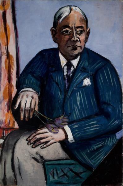 WikiOO.org - Güzel Sanatlar Ansiklopedisi - Resim, Resimler Max Beckmann - Portrait of Ludwig Berger
