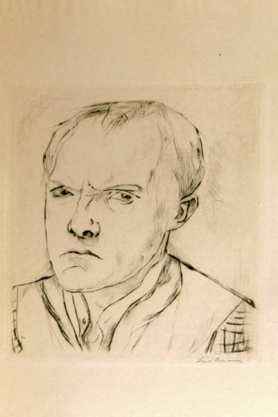 WikiOO.org - Encyclopedia of Fine Arts - Maľba, Artwork Max Beckmann - Self-Portrait 2