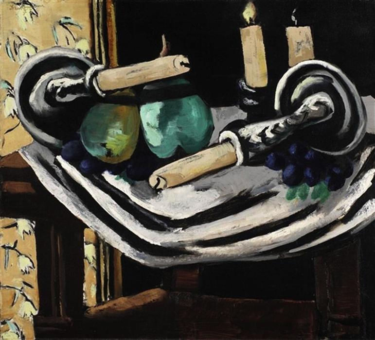 WikiOO.org - Güzel Sanatlar Ansiklopedisi - Resim, Resimler Max Beckmann - Still Life with Fallen Candles