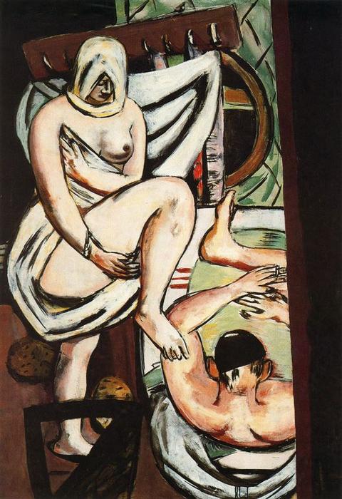 Wikioo.org - The Encyclopedia of Fine Arts - Painting, Artwork by Max Beckmann - The Bath