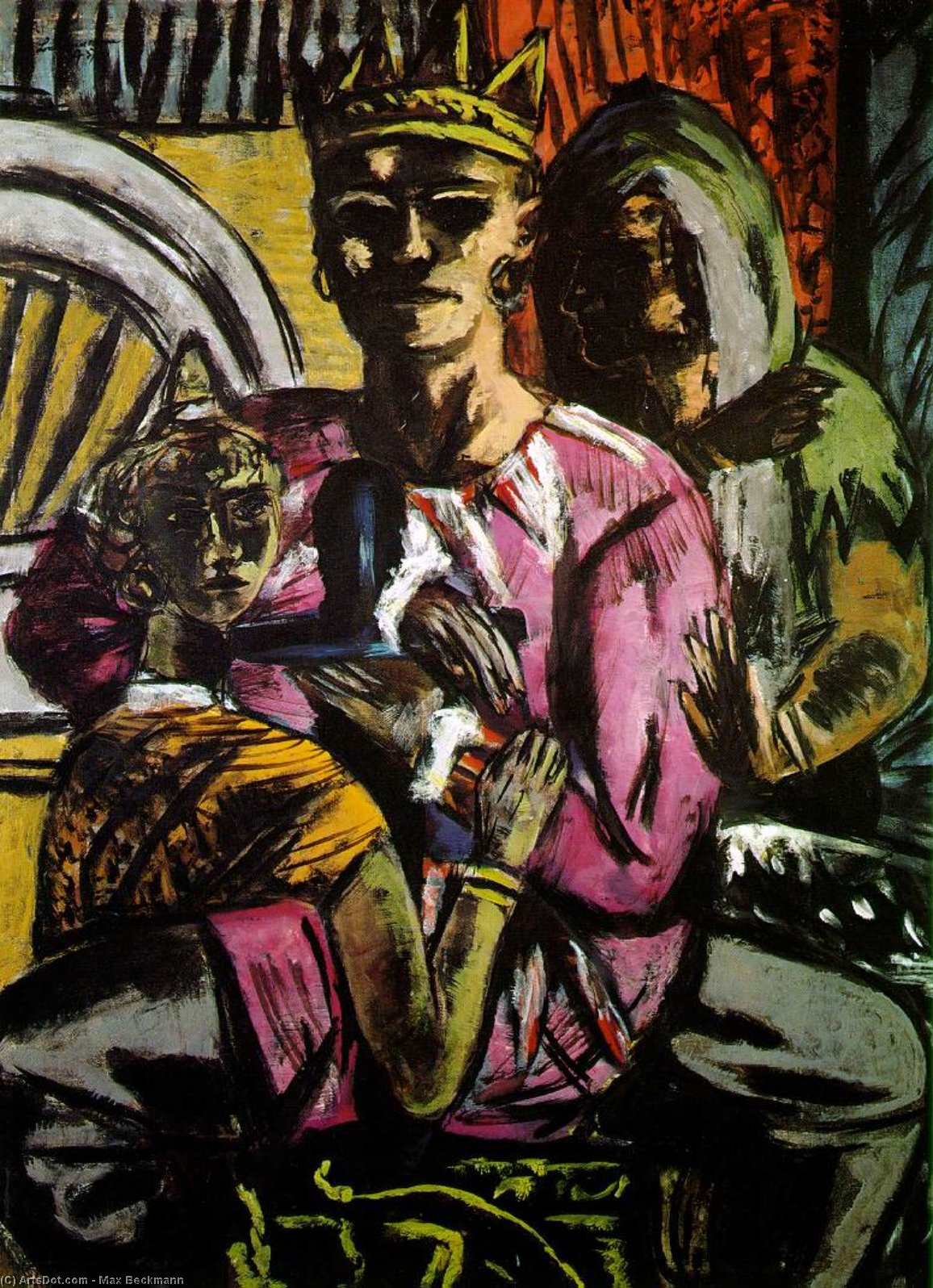 WikiOO.org - Encyclopedia of Fine Arts - Maalaus, taideteos Max Beckmann - The King