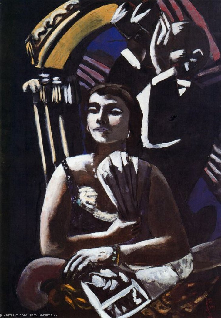 WikiOO.org - Encyclopedia of Fine Arts - Maalaus, taideteos Max Beckmann - The Loge