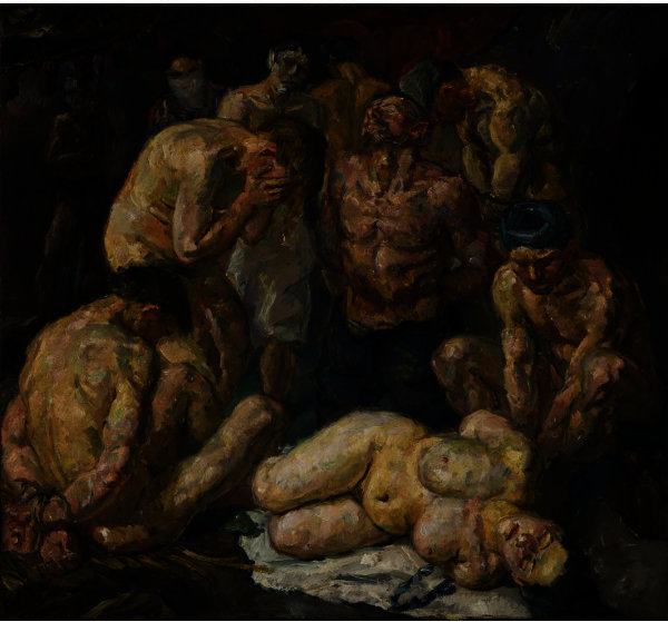 Wikoo.org - موسوعة الفنون الجميلة - اللوحة، العمل الفني Max Beckmann - The Prisoners