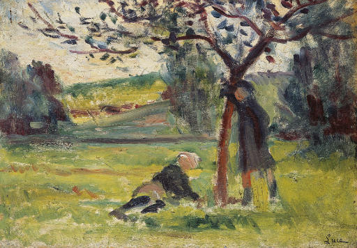 WikiOO.org - دایره المعارف هنرهای زیبا - نقاشی، آثار هنری Maximilien Luce - Apple tree in Eragny