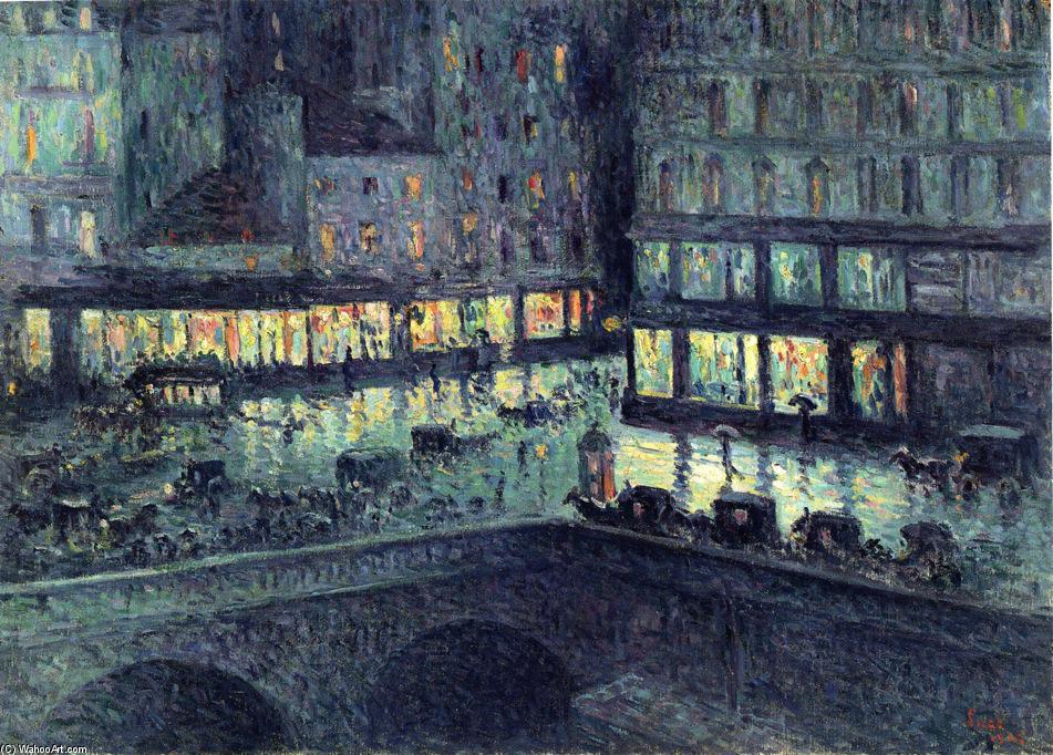 Wikioo.org - The Encyclopedia of Fine Arts - Painting, Artwork by Maximilien Luce - La Samaritaine, Night
