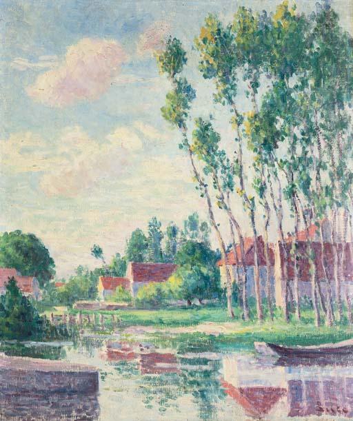 WikiOO.org - Güzel Sanatlar Ansiklopedisi - Resim, Resimler Maximilien Luce - Landscape at Moulineux