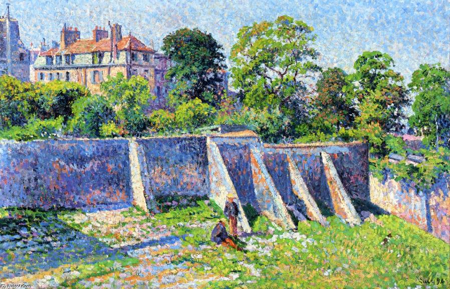 Wikioo.org - The Encyclopedia of Fine Arts - Painting, Artwork by Maximilien Luce - Montmartre, the Rue des Saules