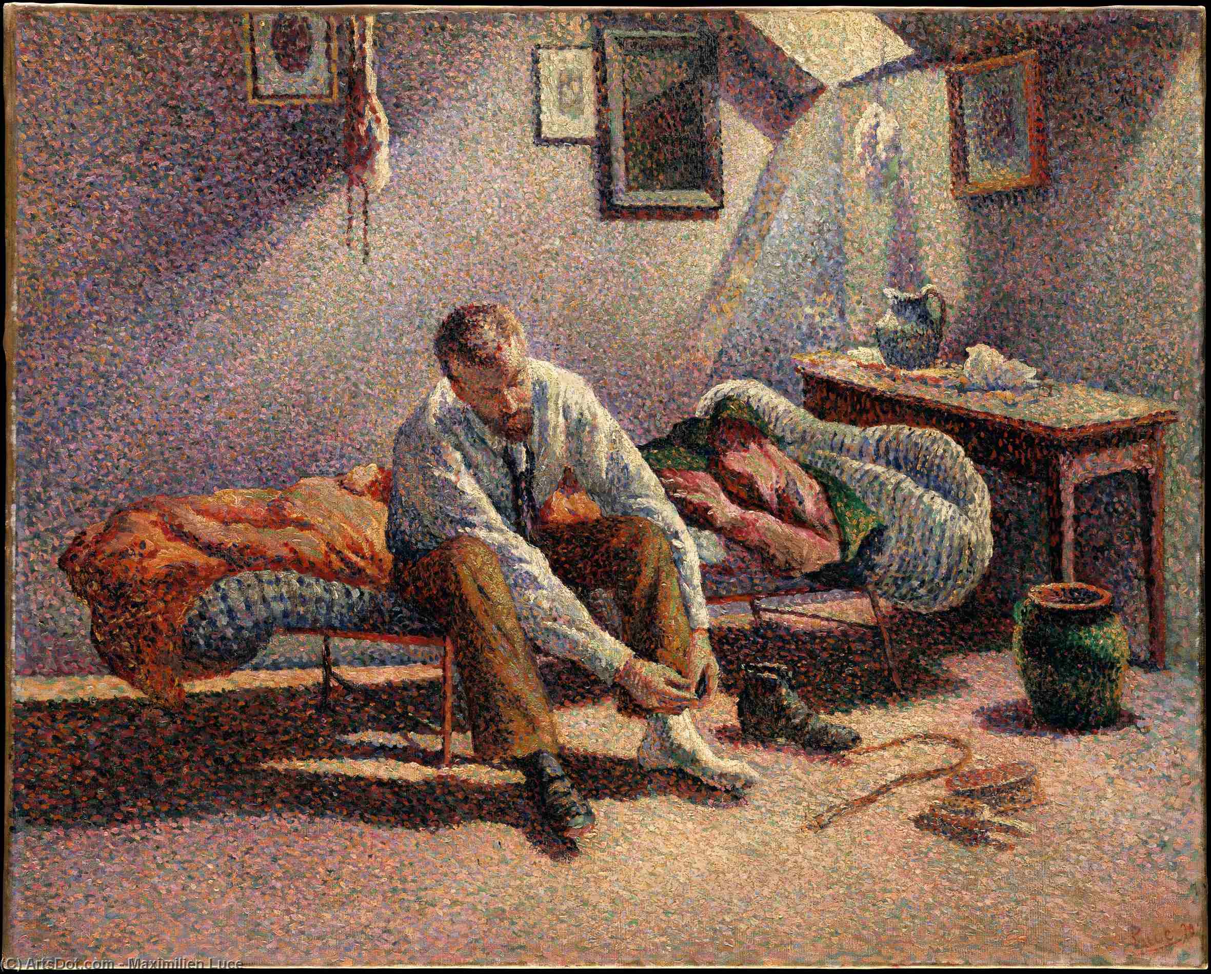 Wikioo.org - The Encyclopedia of Fine Arts - Painting, Artwork by Maximilien Luce - Morning, Interior