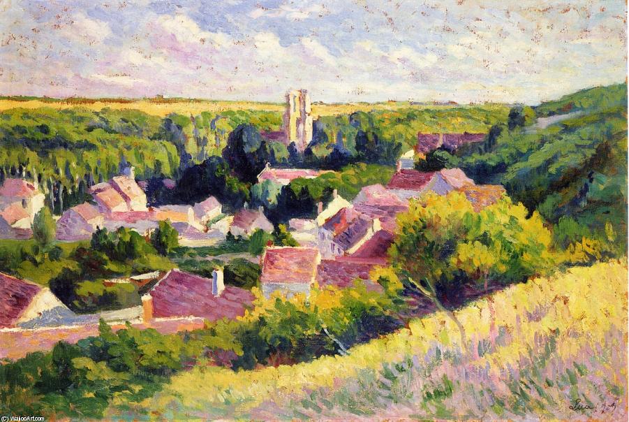Wikioo.org - The Encyclopedia of Fine Arts - Painting, Artwork by Maximilien Luce - Moulineux, the Village
