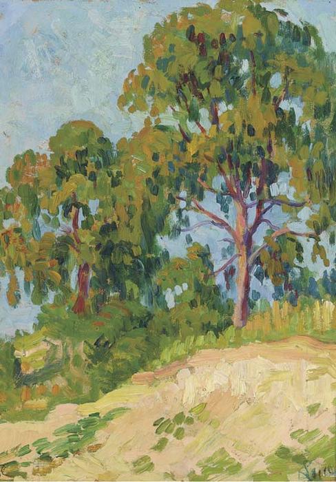 Wikioo.org – La Enciclopedia de las Bellas Artes - Pintura, Obras de arte de Maximilien Luce - Moulineux, árboles