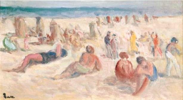 Wikioo.org - The Encyclopedia of Fine Arts - Painting, Artwork by Maximilien Luce - Paramé beach