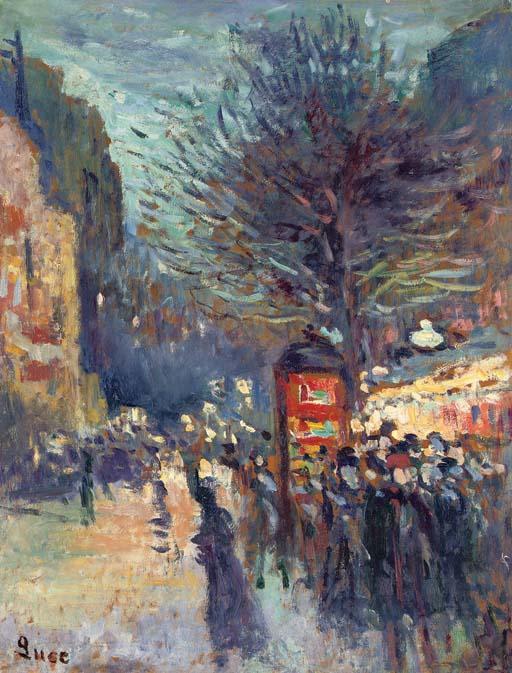 Wikioo.org - The Encyclopedia of Fine Arts - Painting, Artwork by Maximilien Luce - Parisian street