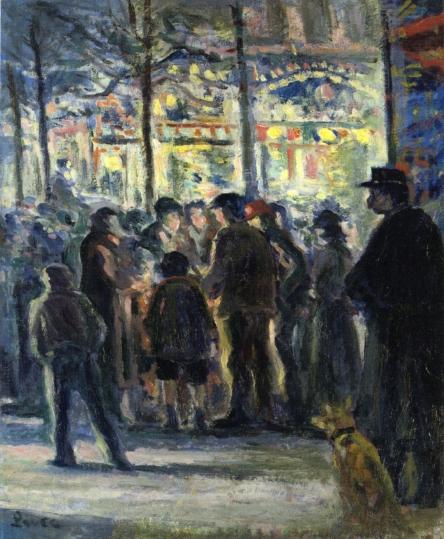 Wikioo.org - The Encyclopedia of Fine Arts - Painting, Artwork by Maximilien Luce - Street Scene in Winter