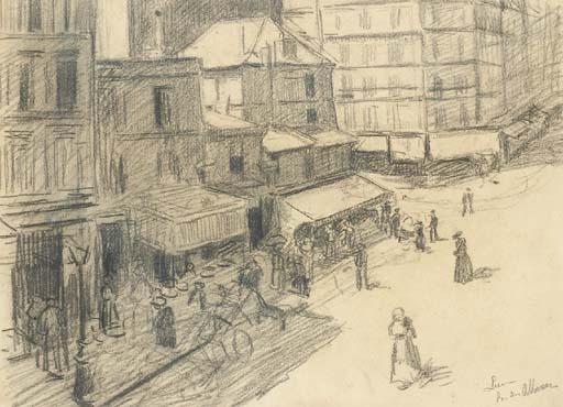 Wikioo.org - สารานุกรมวิจิตรศิลป์ - จิตรกรรม Maximilien Luce - The Abbesses street