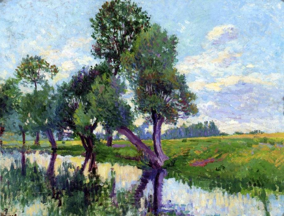 Wikioo.org - The Encyclopedia of Fine Arts - Painting, Artwork by Maximilien Luce - The Banks of the Cure
