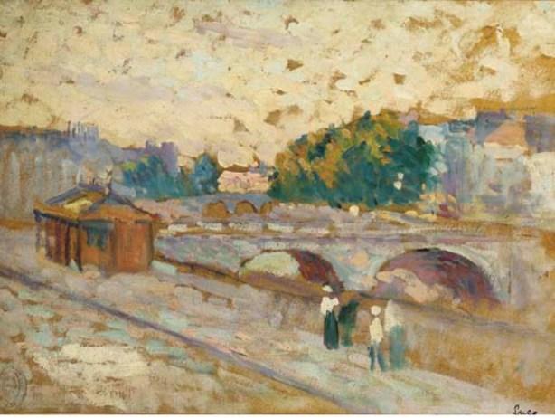 WikiOO.org - Encyclopedia of Fine Arts - Maleri, Artwork Maximilien Luce - The banks of the Seine