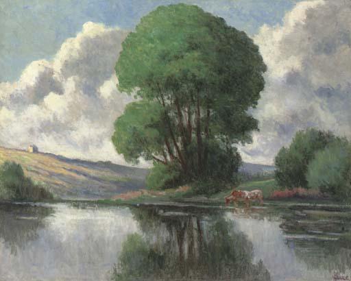 WikiOO.org - Encyclopedia of Fine Arts - Lukisan, Artwork Maximilien Luce - The big tree, Rolleboise