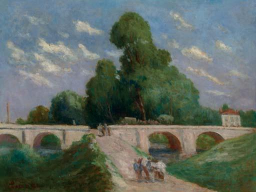 Wikioo.org - Encyklopedia Sztuk Pięknych - Malarstwo, Grafika Maximilien Luce - The bridge over the Loing at Montargis