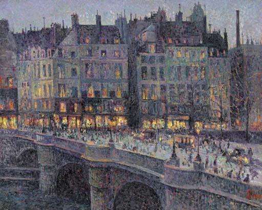 Wikioo.org - The Encyclopedia of Fine Arts - Painting, Artwork by Maximilien Luce - The Conti dock