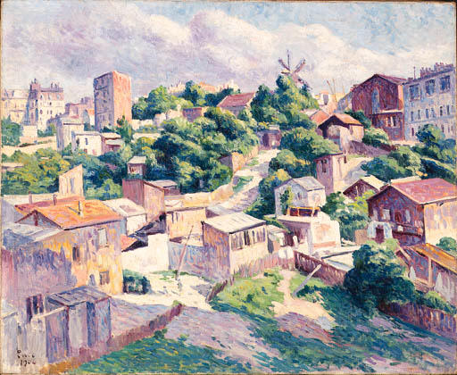 WikiOO.org - Encyclopedia of Fine Arts - Maalaus, taideteos Maximilien Luce - The maquis, Montmartre