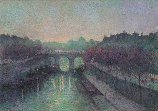 Wikioo.org - Encyklopedia Sztuk Pięknych - Malarstwo, Grafika Maximilien Luce - The Pont-Neuf. The Seine. Small arm