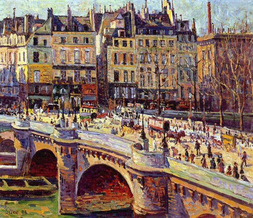 Wikioo.org - The Encyclopedia of Fine Arts - Painting, Artwork by Maximilien Luce - The Quai Conti, Daytime