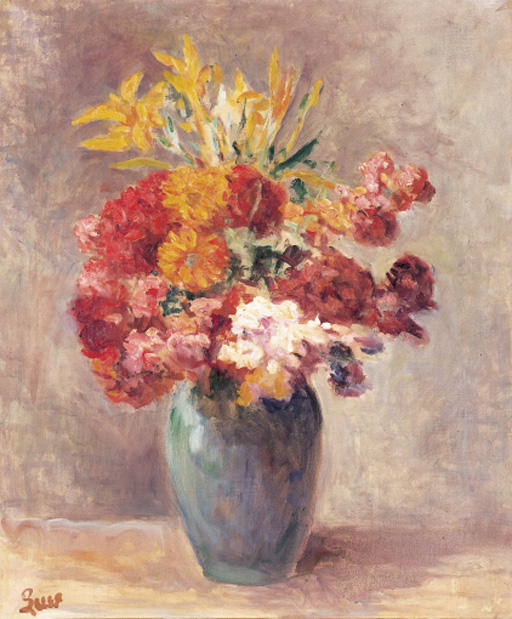 Wikioo.org - The Encyclopedia of Fine Arts - Painting, Artwork by Maximilien Luce - Vase Of Flowers 2