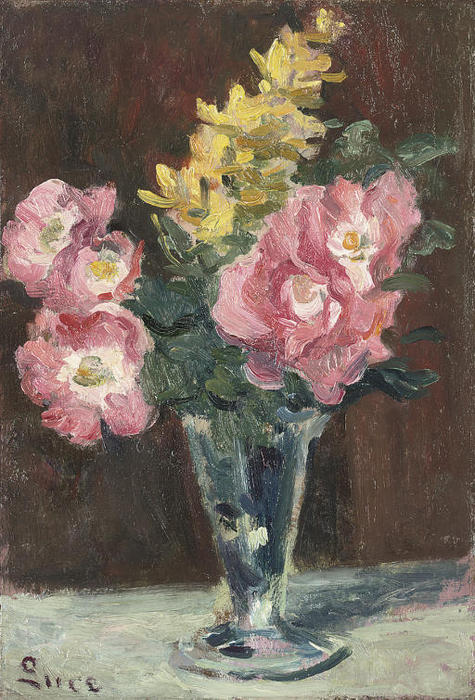 Wikioo.org - The Encyclopedia of Fine Arts - Painting, Artwork by Maximilien Luce - Vase Of Flowers