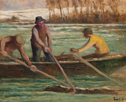 Wikioo.org - The Encyclopedia of Fine Arts - Painting, Artwork by Maximilien Luce - Wood collectors