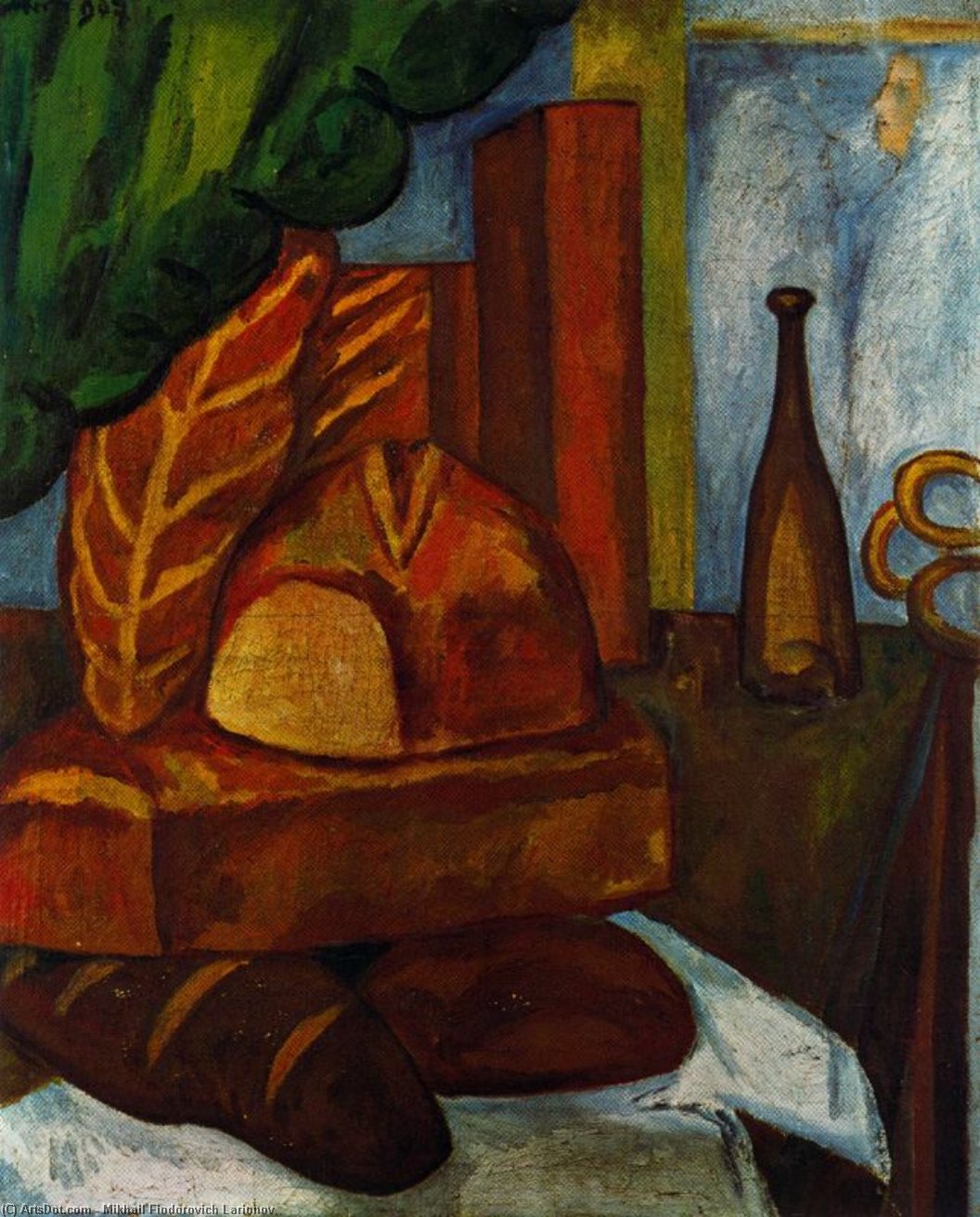 WikiOO.org - Енциклопедія образотворчого мистецтва - Живопис, Картини
 Mikhail Fiodorovich Larionov - Bread