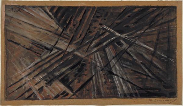 Wikioo.org – La Enciclopedia de las Bellas Artes - Pintura, Obras de arte de Mikhail Fiodorovich Larionov - Composición rayonista. Número 9