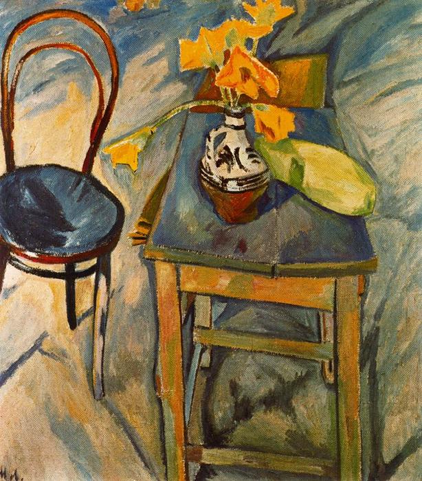 WikiOO.org - Encyclopedia of Fine Arts - Maľba, Artwork Mikhail Fiodorovich Larionov - Yellow Flower Bouquet