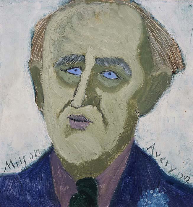 WikiOO.org - Enciklopedija dailės - Tapyba, meno kuriniai Milton Avery - Portrait of Marsden Hartley