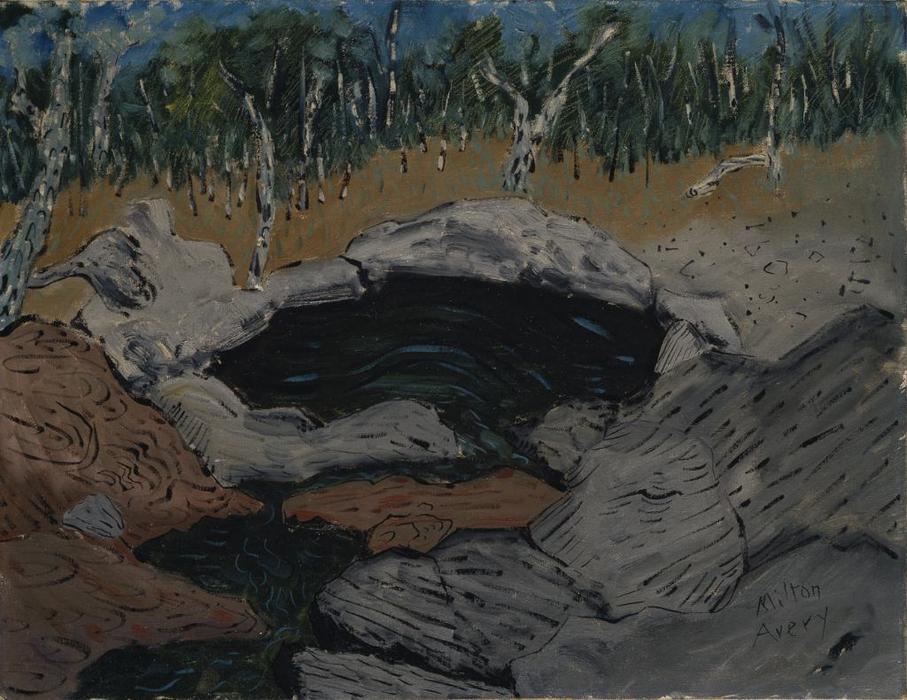 WikiOO.org - Encyclopedia of Fine Arts - Målning, konstverk Milton Avery - Rocky Pool