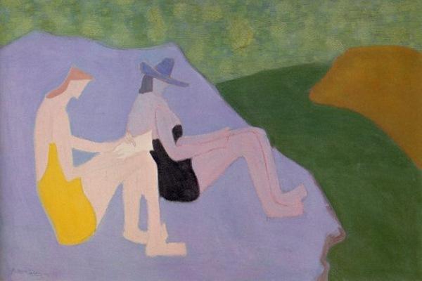 Wikioo.org - The Encyclopedia of Fine Arts - Painting, Artwork by Milton Avery - Sketchers by the Stream