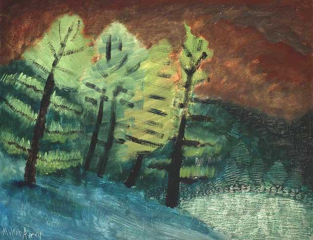 Wikioo.org - The Encyclopedia of Fine Arts - Painting, Artwork by Milton Avery - Trees
